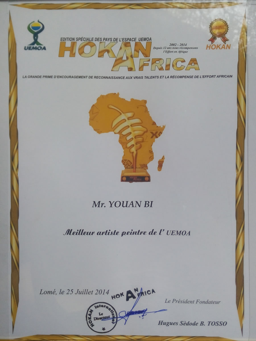 PRIX HAKAN AFRICA 2014 - DIPLOME